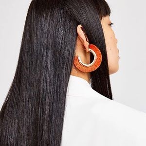 Zara Fringe Gold Hoop Earrings